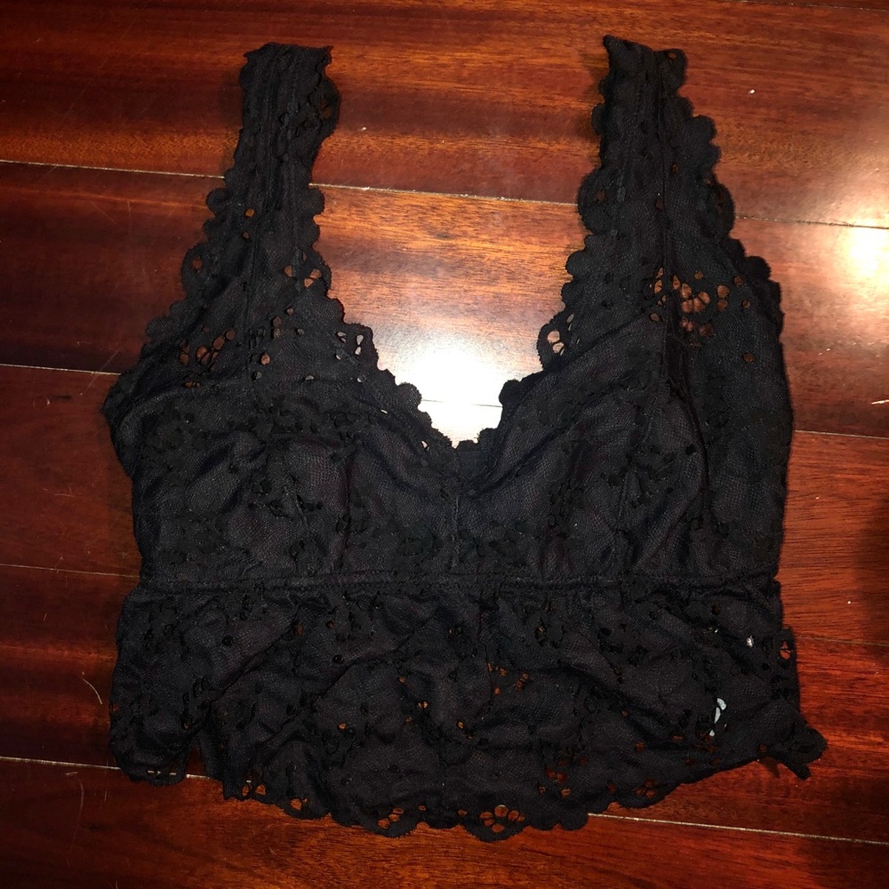 Black lace top